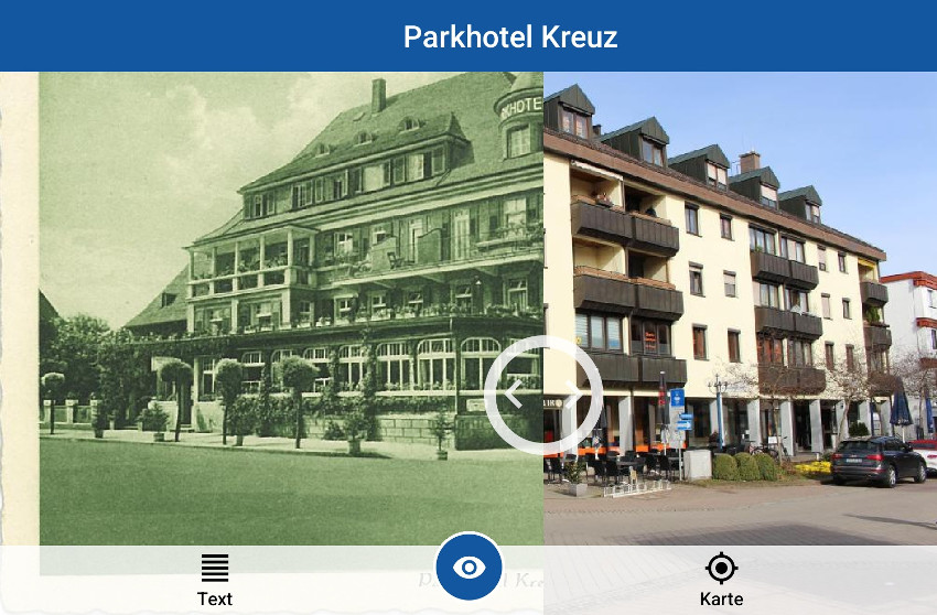Parkhotel Kreuz damals und heute